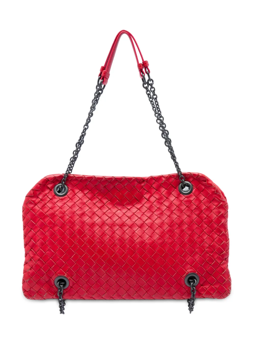 Bottega Veneta Pre-Owned 2012-2026 Nappa Intrecciato Duo shoulder bag - Rosso