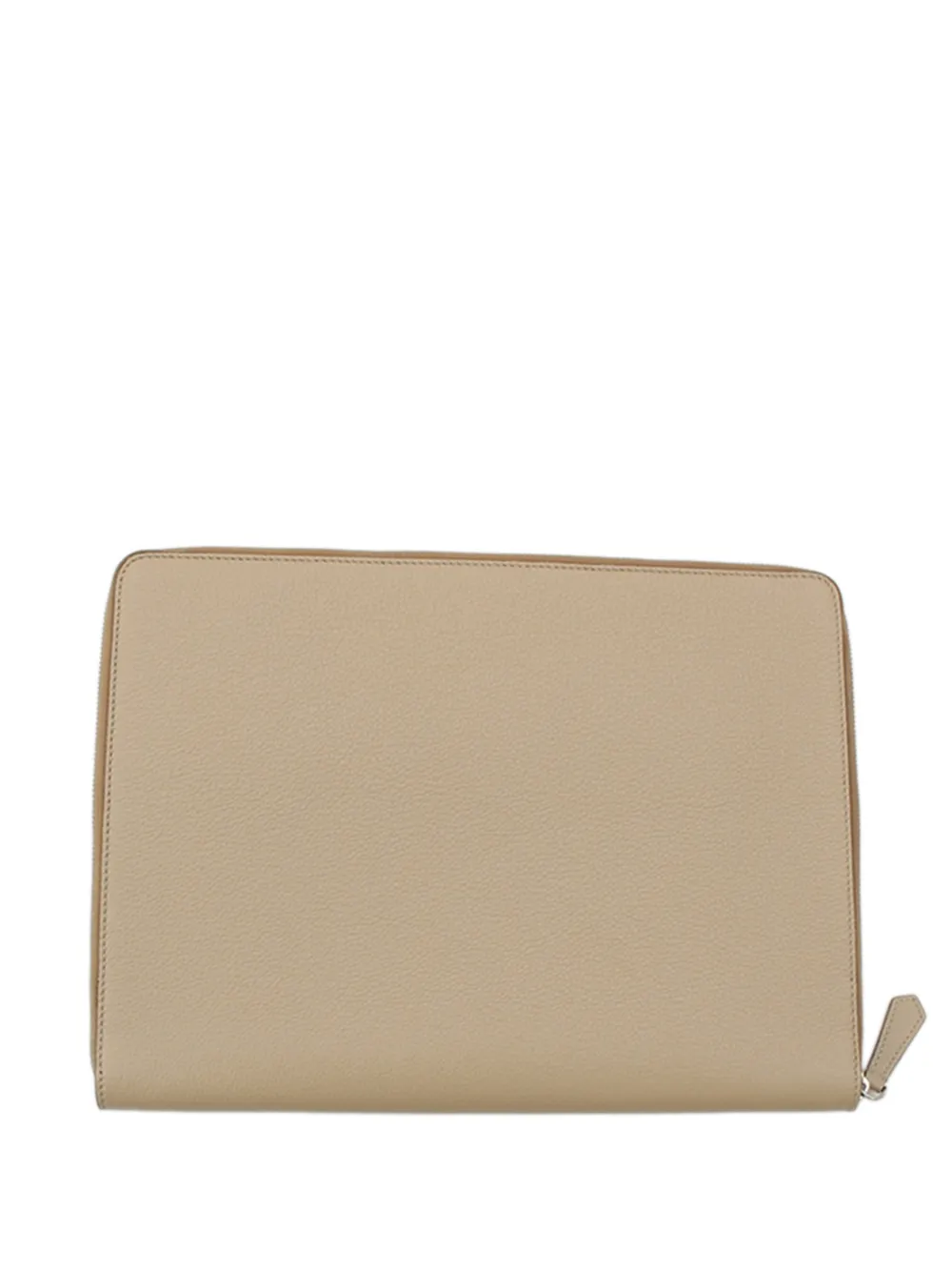 Fendi Pre-Owned 2016 Leather Document Holder Zip Pouch clutch bag - Toni neutri