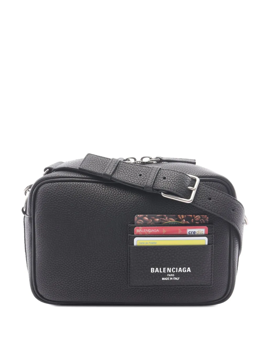 Balenciaga Pre-Owned 2020-2026 Leather Credit Camera Bag crossbody bag - Schwarz
