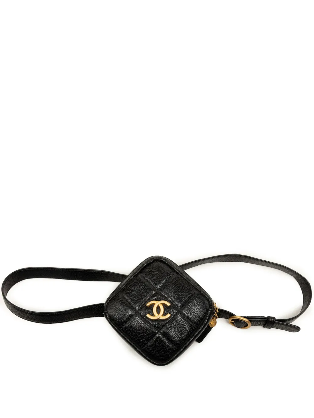 CHANEL Pre-Owned Marsupio CC in pelle Caviar trapuntata 2020 - Nero