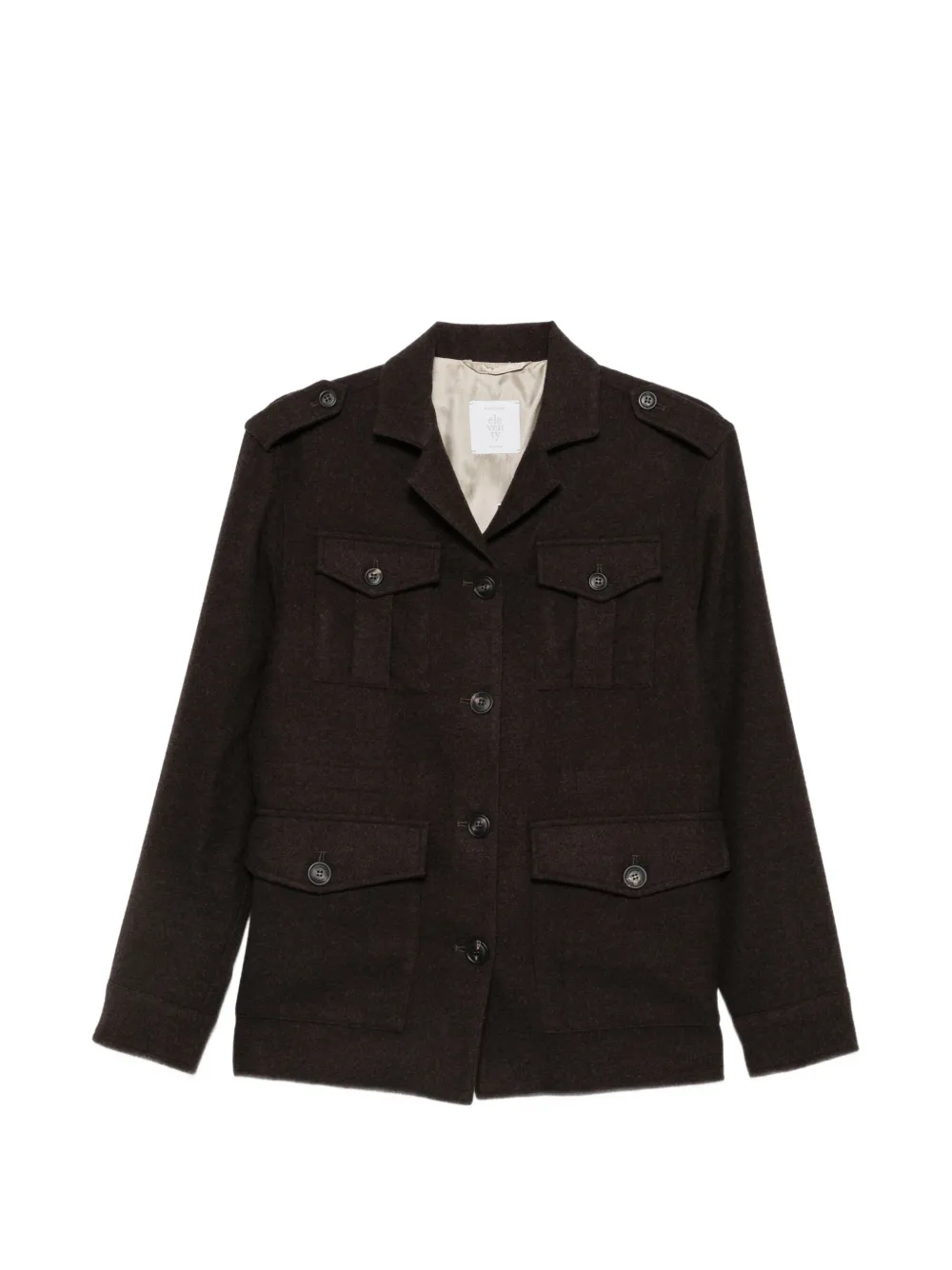 Eleventy pocket-detail epaulette jacket