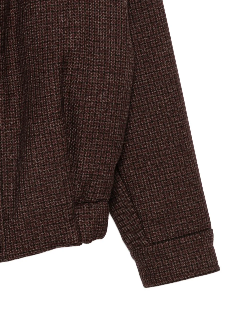 Costumein Jack met pied-de-poule print en rits Bruin