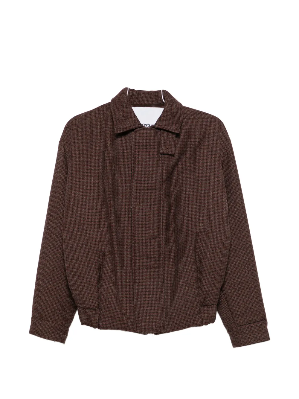 Costumein houndstooth-pattern zip-up jacket | marrón | Image 1
