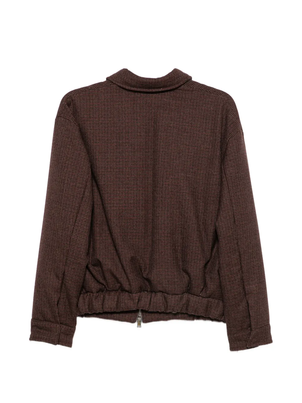 Costumein Jack met pied-de-poule print en rits Bruin