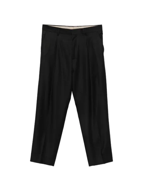 Costumein pleated straight-leg trousers