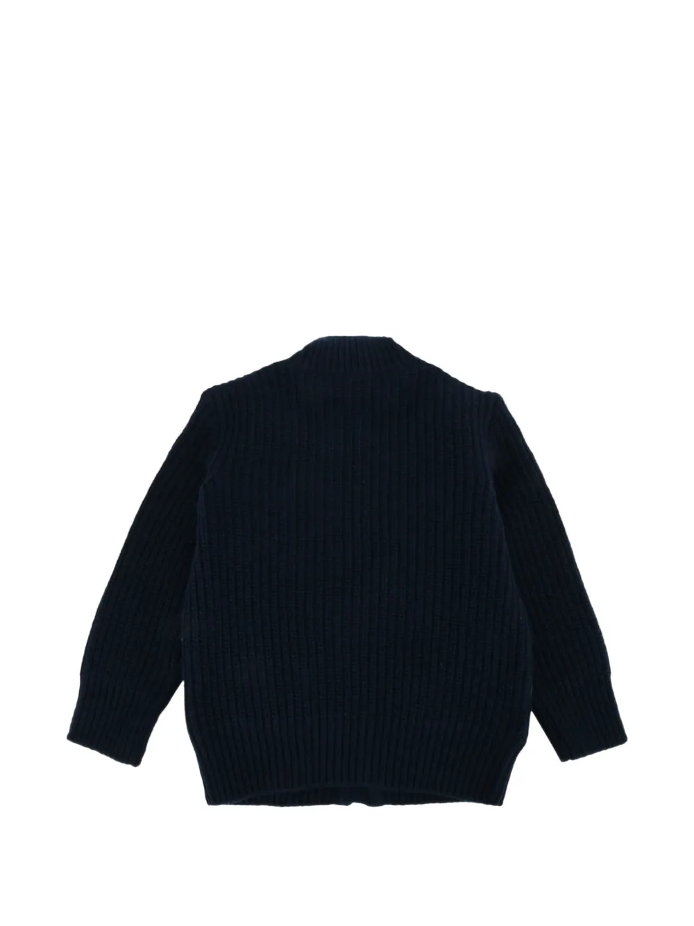 Moncler Enfant Geribbeld vest met gewatteerd vlak Blauw