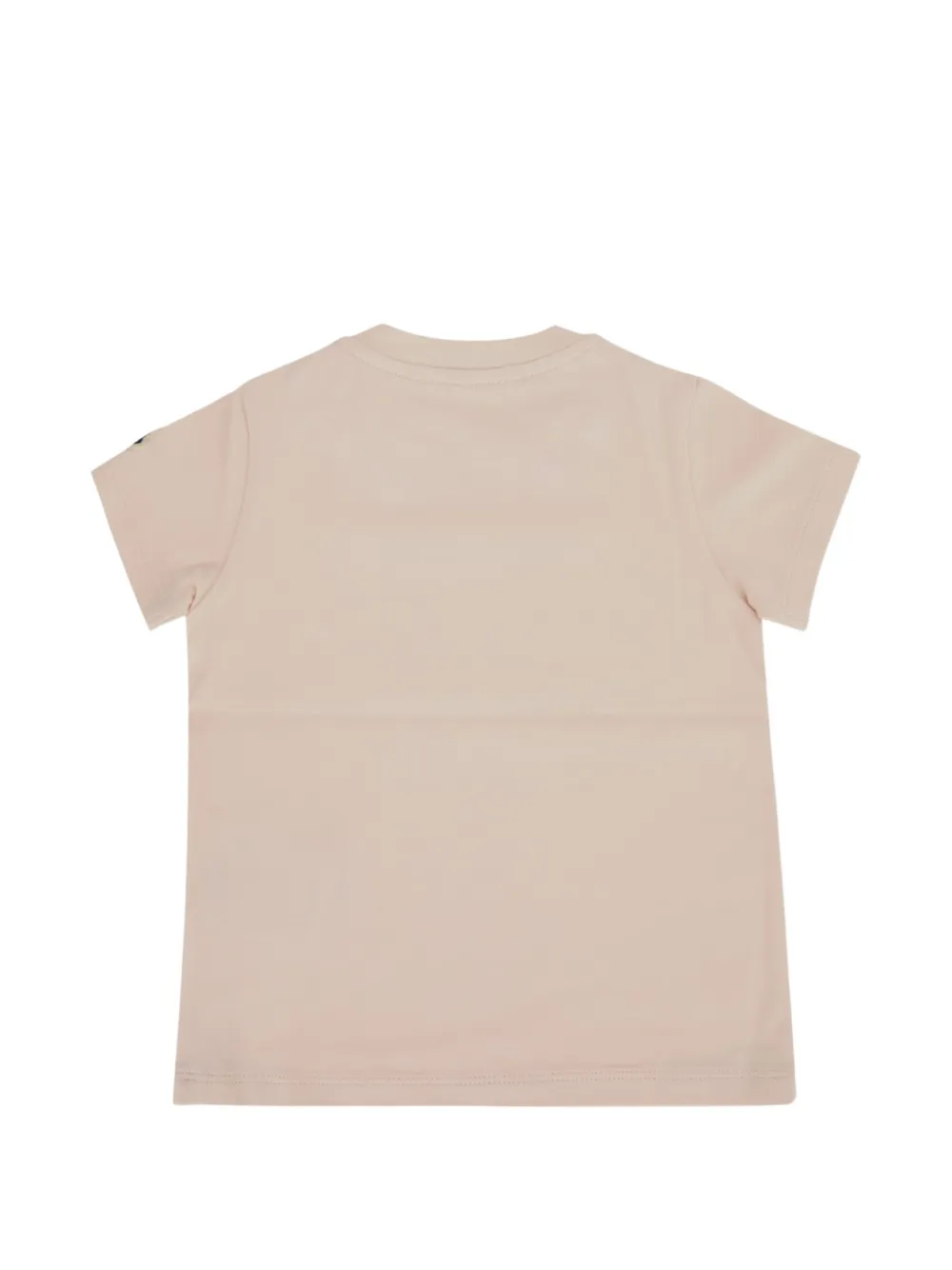 Moncler Enfant T-shirt met geborduurde bloemen en logopatch Roze