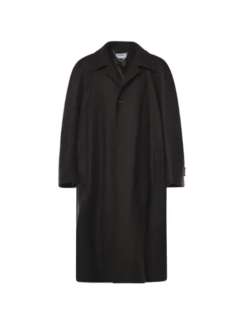 Hed Mayner notched-lapel single-breasted coat
