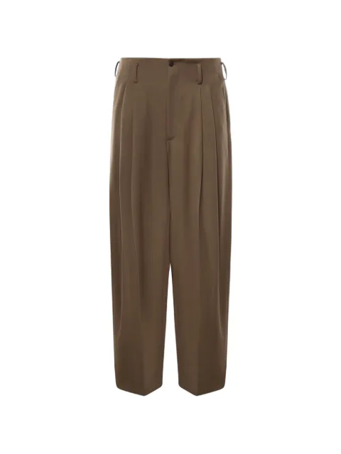 Hed Mayner pleated button-fastening trousers