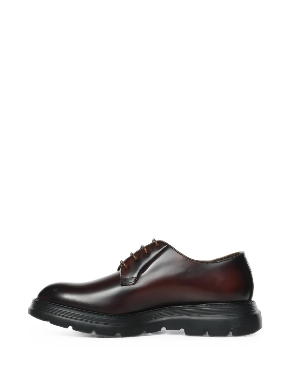 Giuliano Galiano Castro polished leather derby shoes Bruin