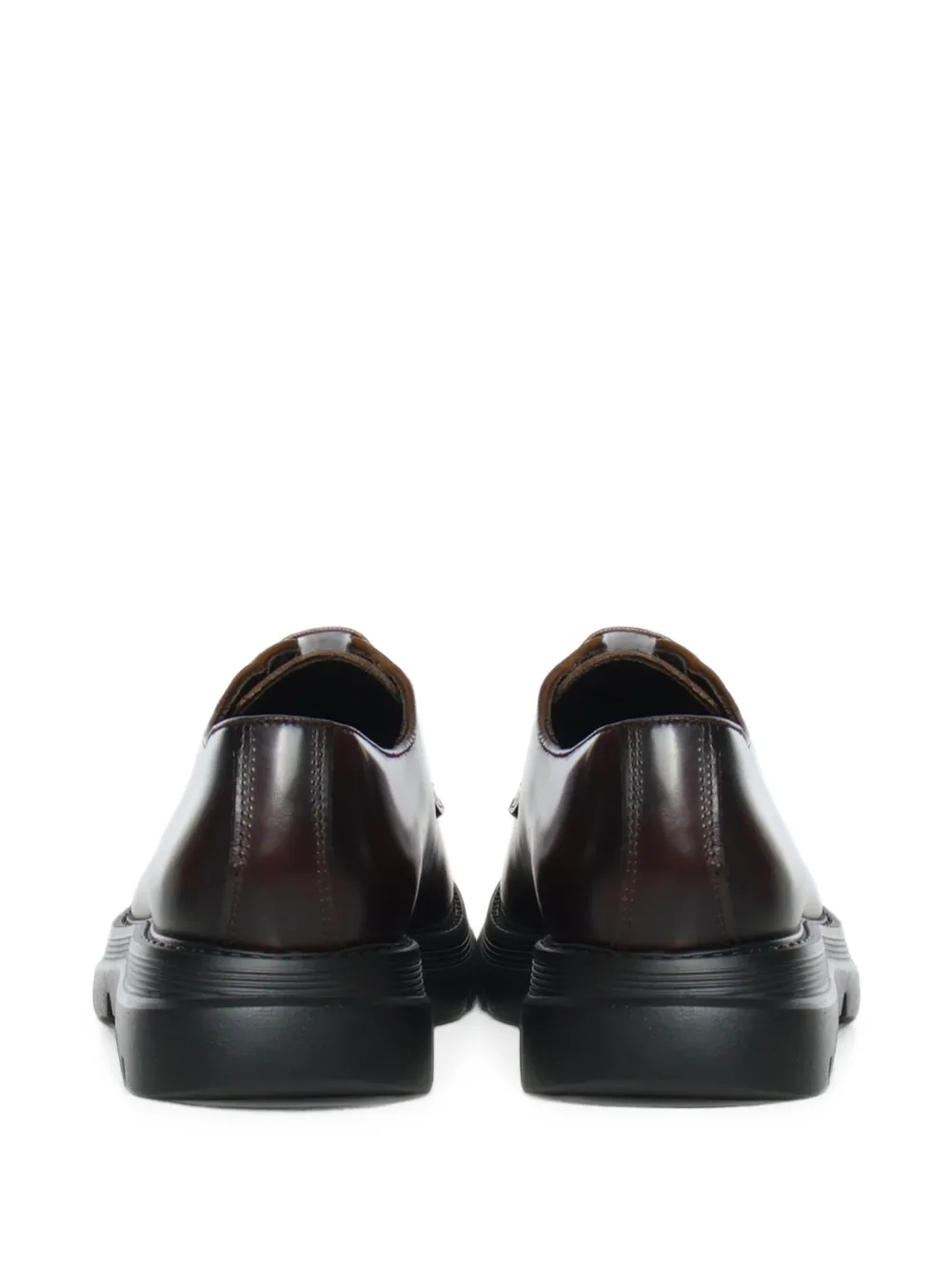 Giuliano Galiano Castro polished leather derby shoes Bruin
