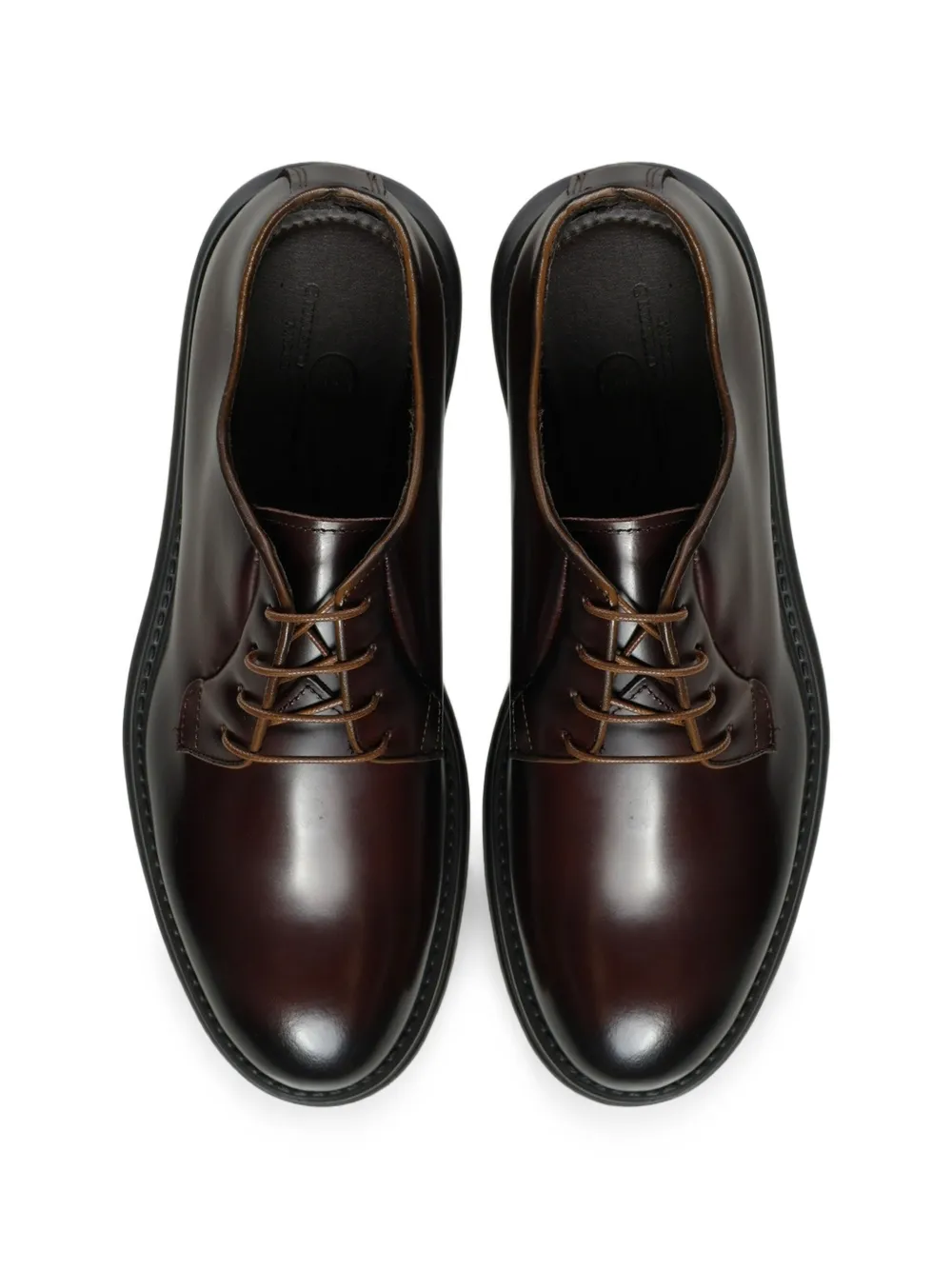Giuliano Galiano Castro polished leather derby shoes Bruin
