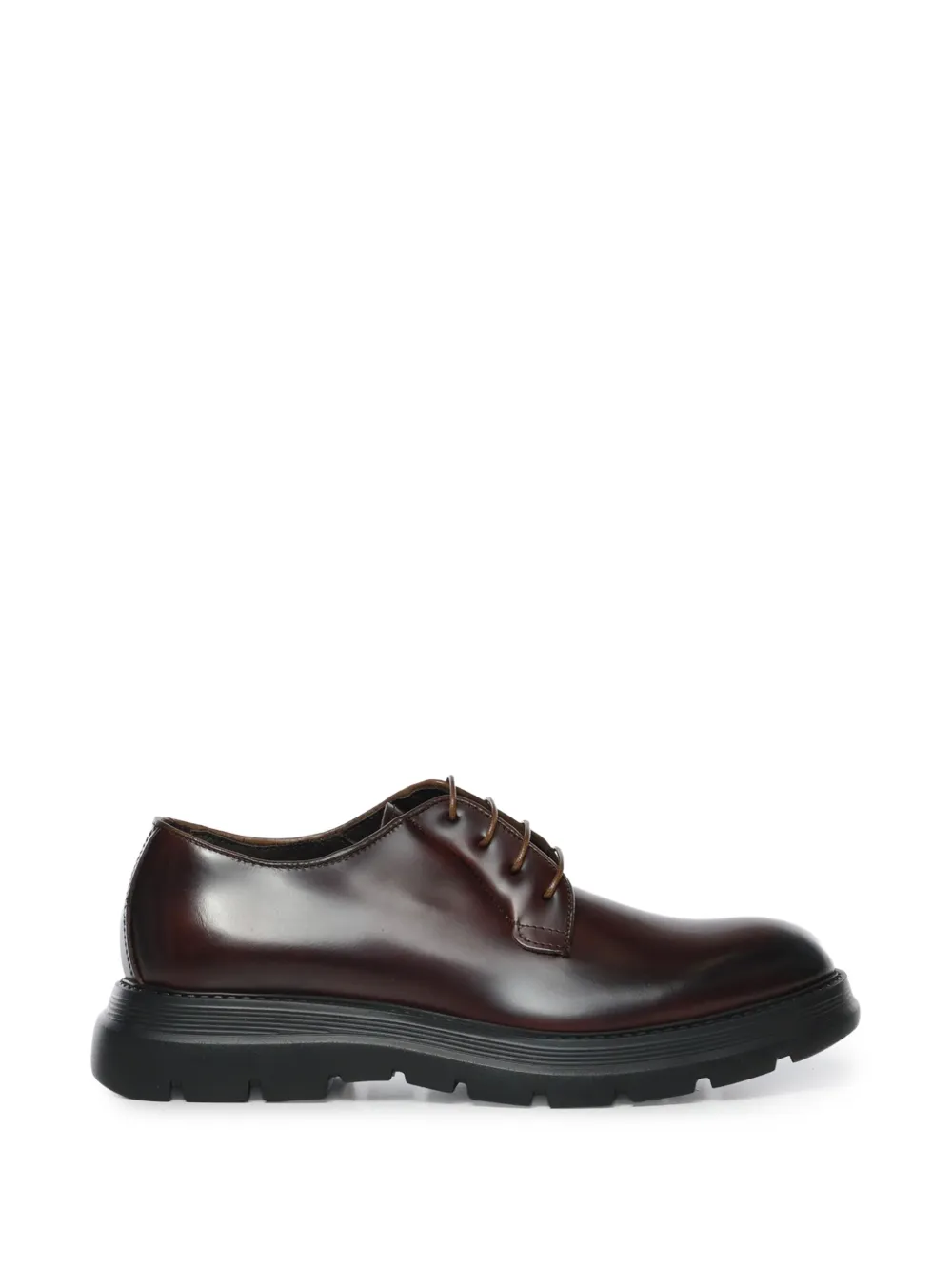 Giuliano Galiano Castro polished leather derby shoes Bruin