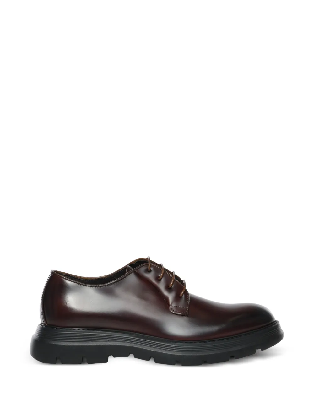 Giuliano Galiano Castro polished leather derby shoes