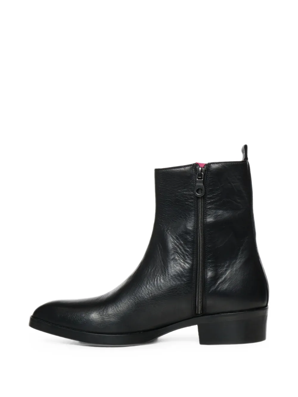 Giuliano Galiano Simon leather ankle boots Zwart
