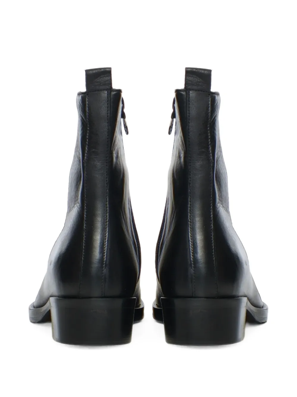 Giuliano Galiano Simon leather ankle boots Zwart