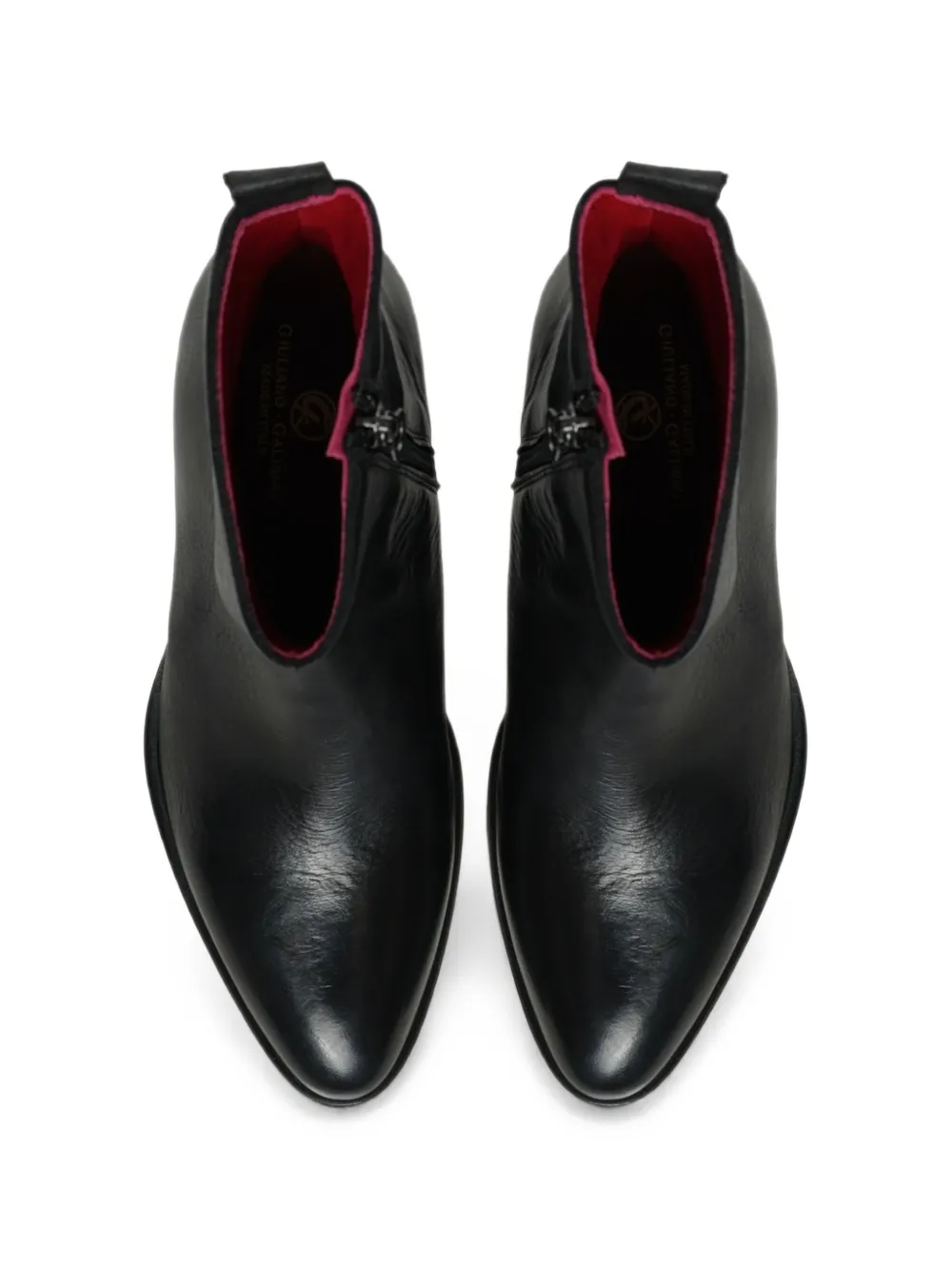 Giuliano Galiano Simon leather ankle boots Zwart