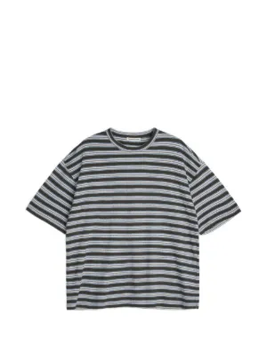 Auralee Striped short-sleeve T-shirt | Neutrals | FARFETCH