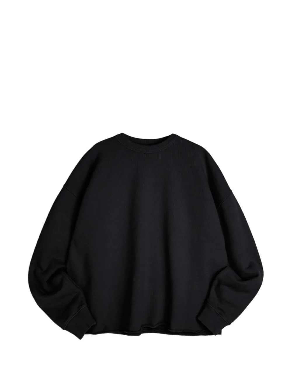 Ymc You Must Create Studio Raw-edge Sweatshirt In Black