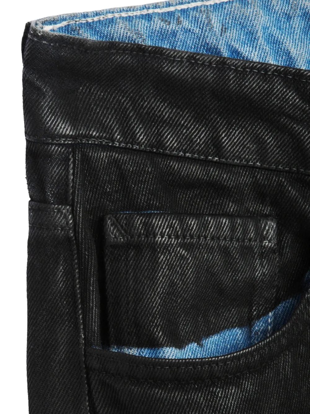 YMC Silver jeans Zwart