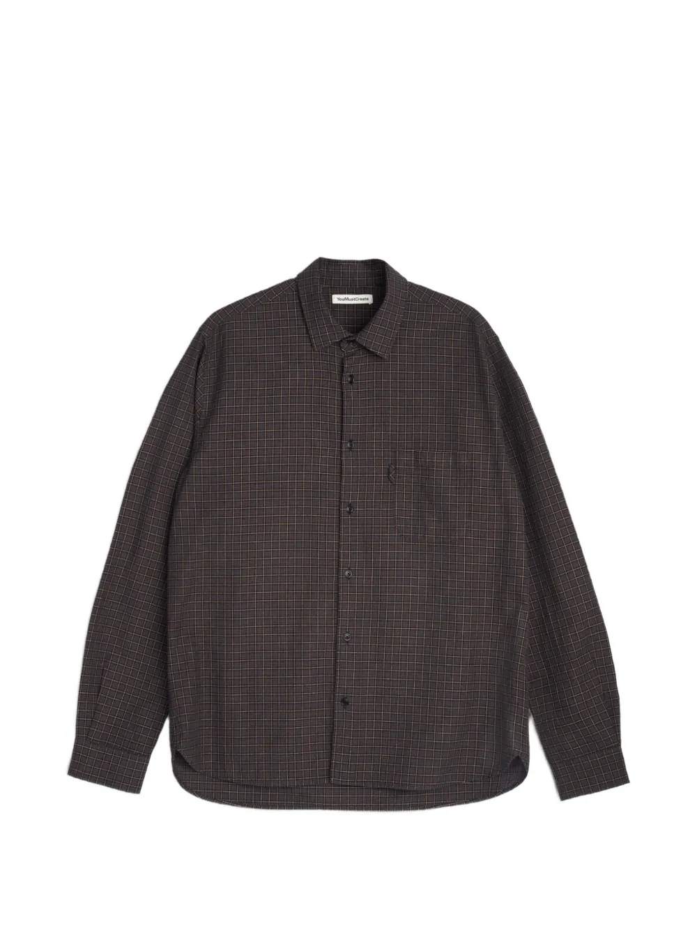 YMC рубашка Curtis в клетку | коричневый | Image 1