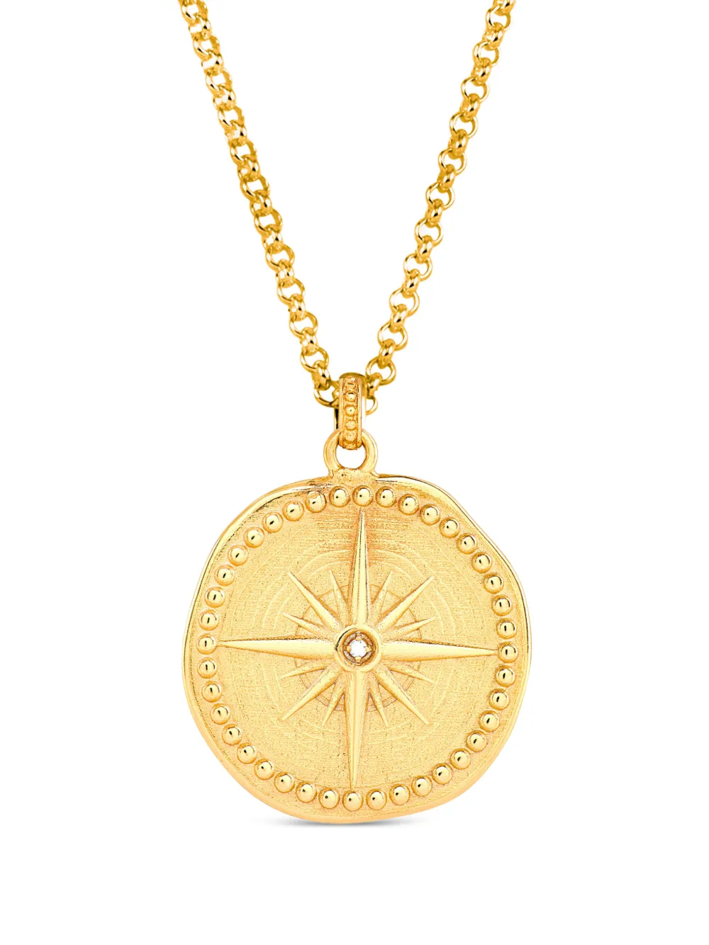 DOWER AND HALL compass-pendant necklace