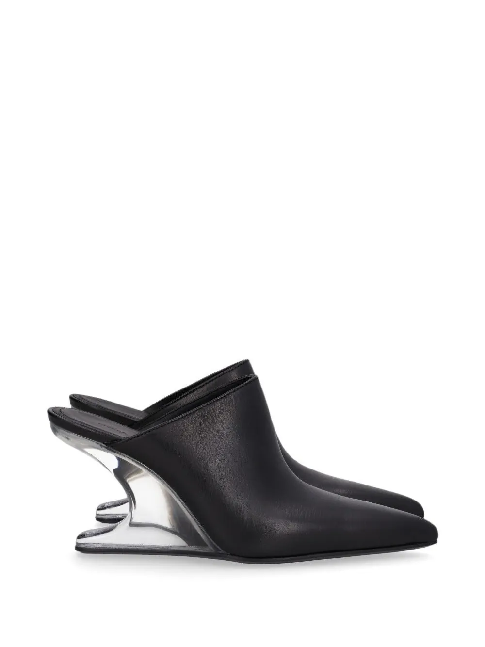 Rick Owens Cantilever 8 Sabot Sharp pointed-toe sandals - Nero