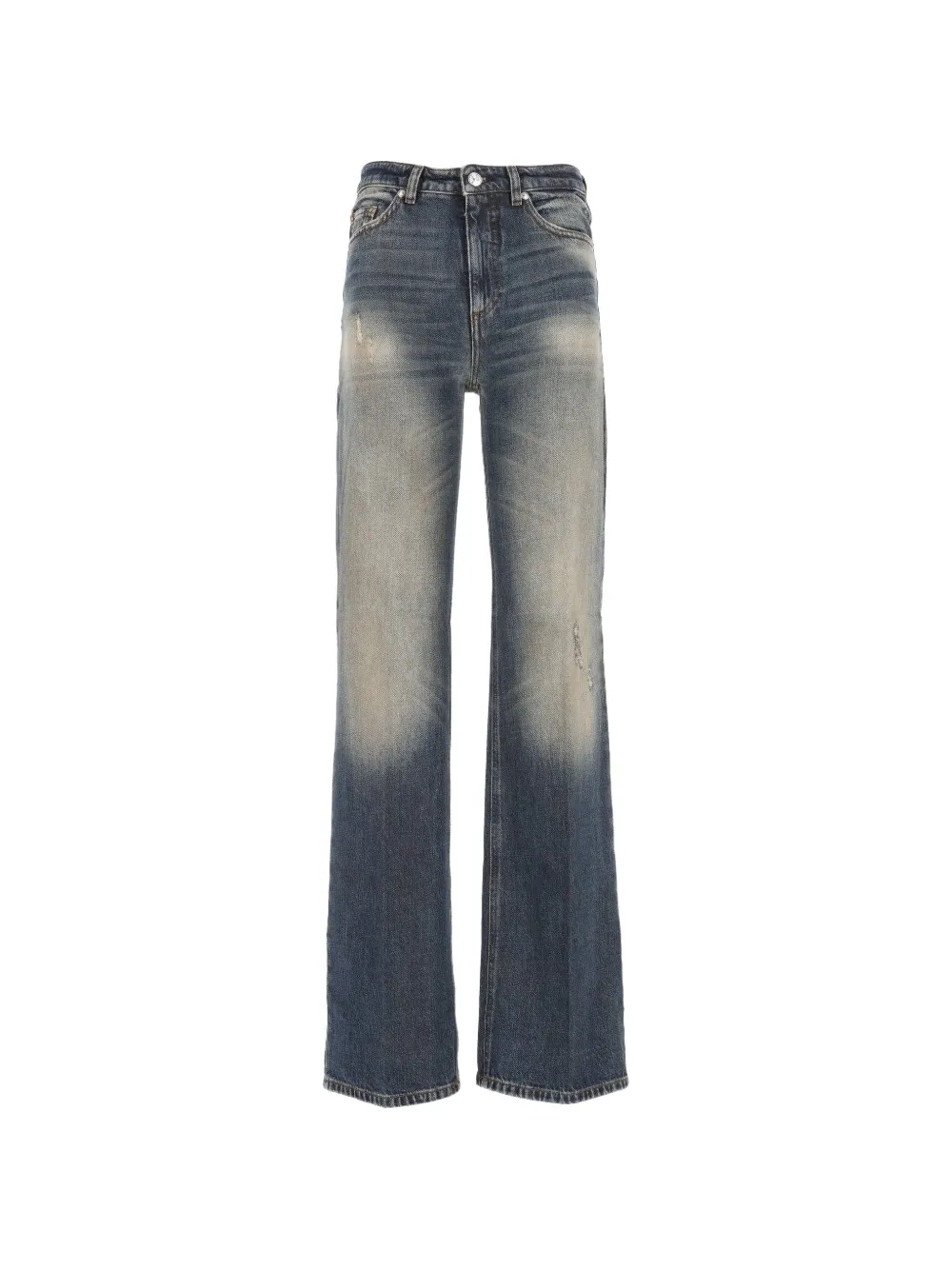 Nine In The Morning Franca faded straight-leg jeans - Blu
