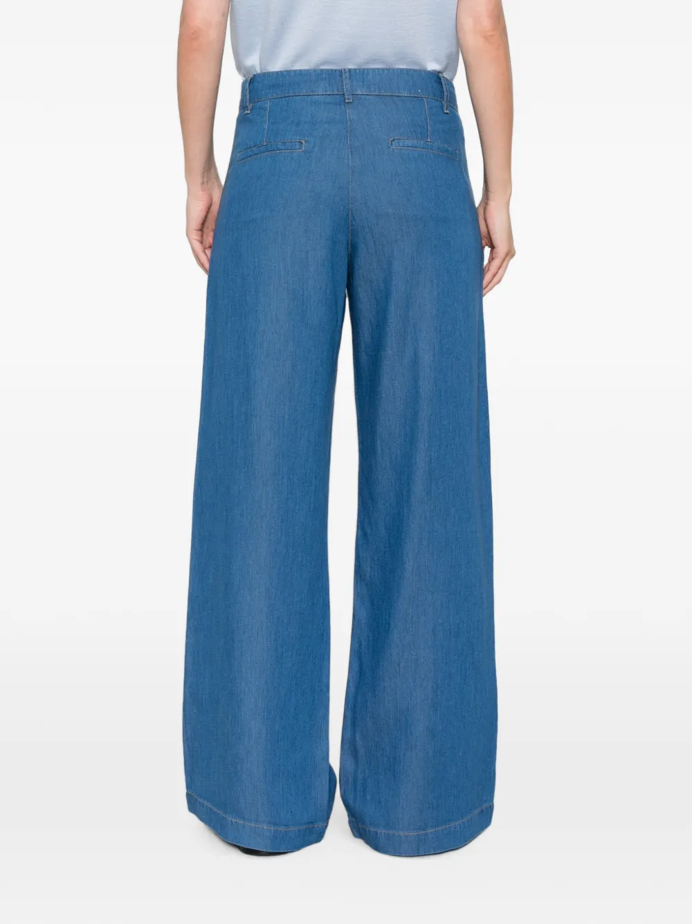 MAISON123 Adele jeans met wijde pijpen Blauw