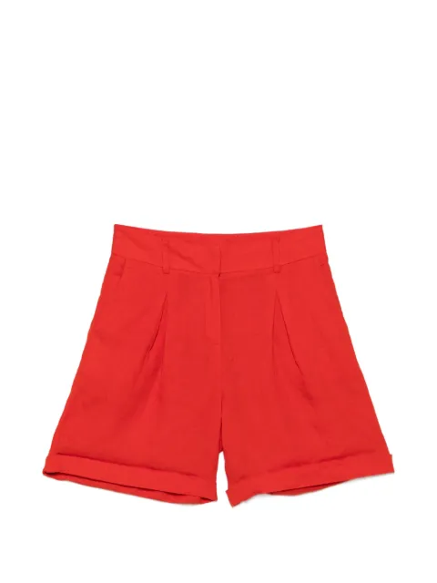 MAISON123 pantalones cortos Tanguy con pinzas y dobladillo vuelto