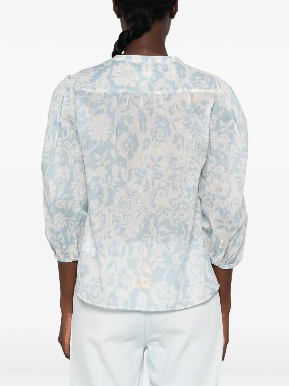 MAISON123 Devona blouse met bloemenprint Wit