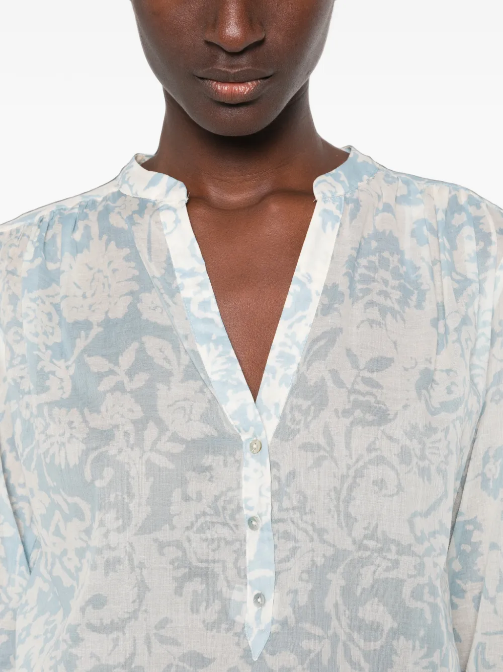 MAISON123 Devona blouse met bloemenprint Wit