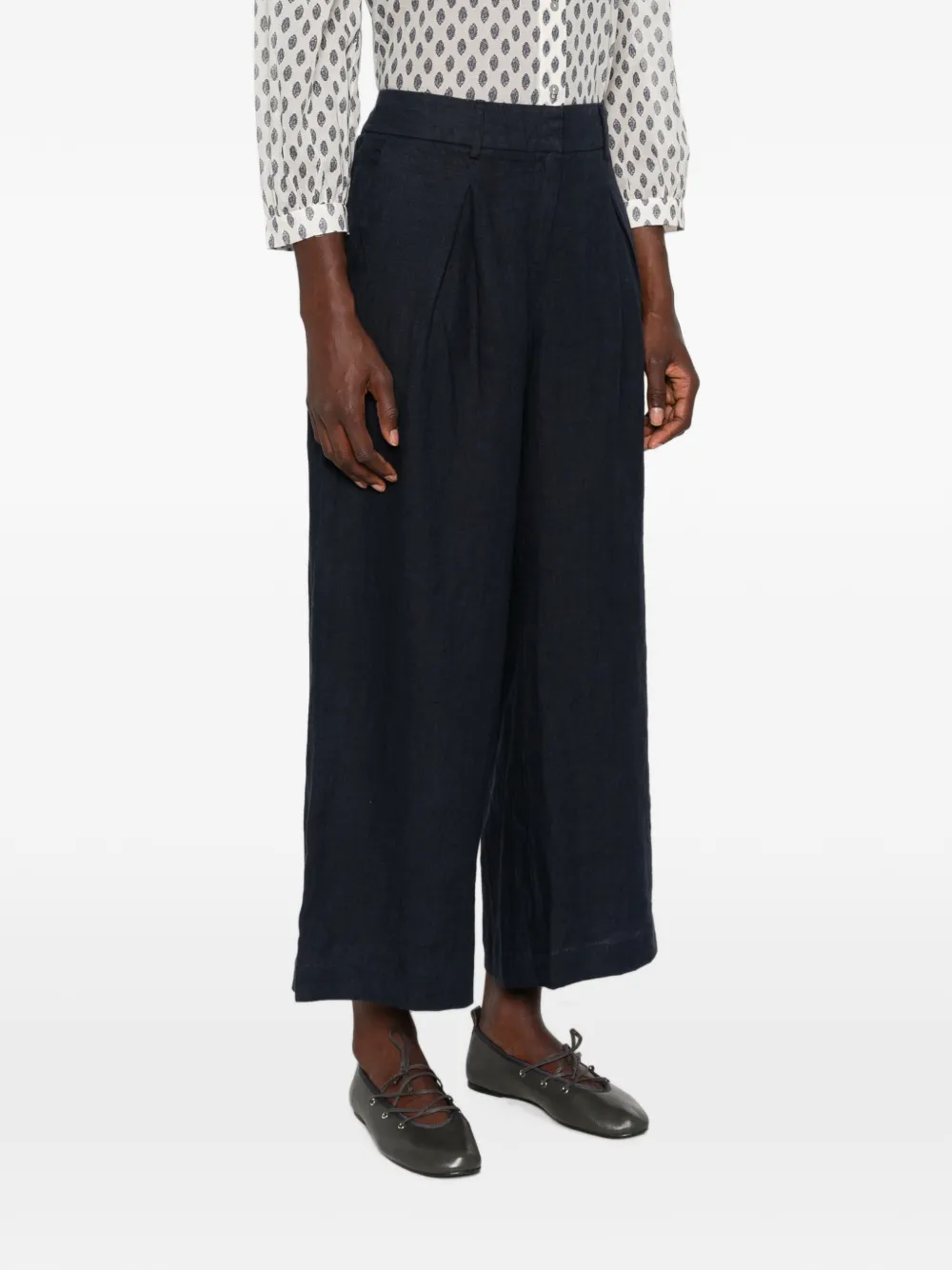 MAISON123 Broek met plooien Blauw