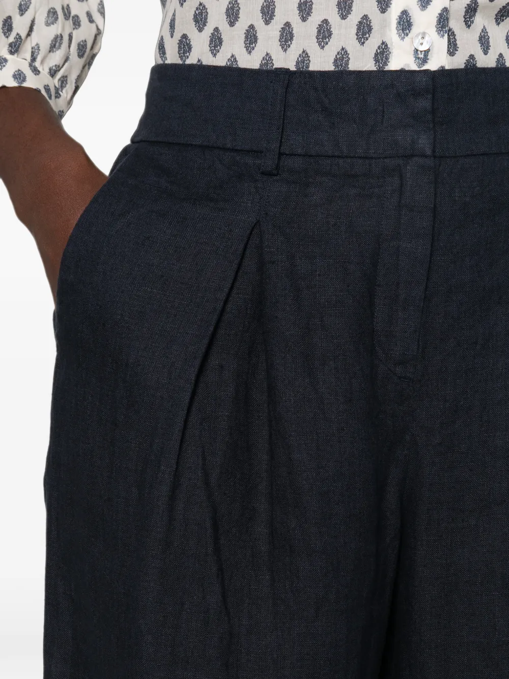 MAISON123 Broek met plooien Blauw