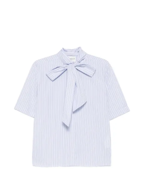 MAISON123 camisa de seda con moño en el cuello