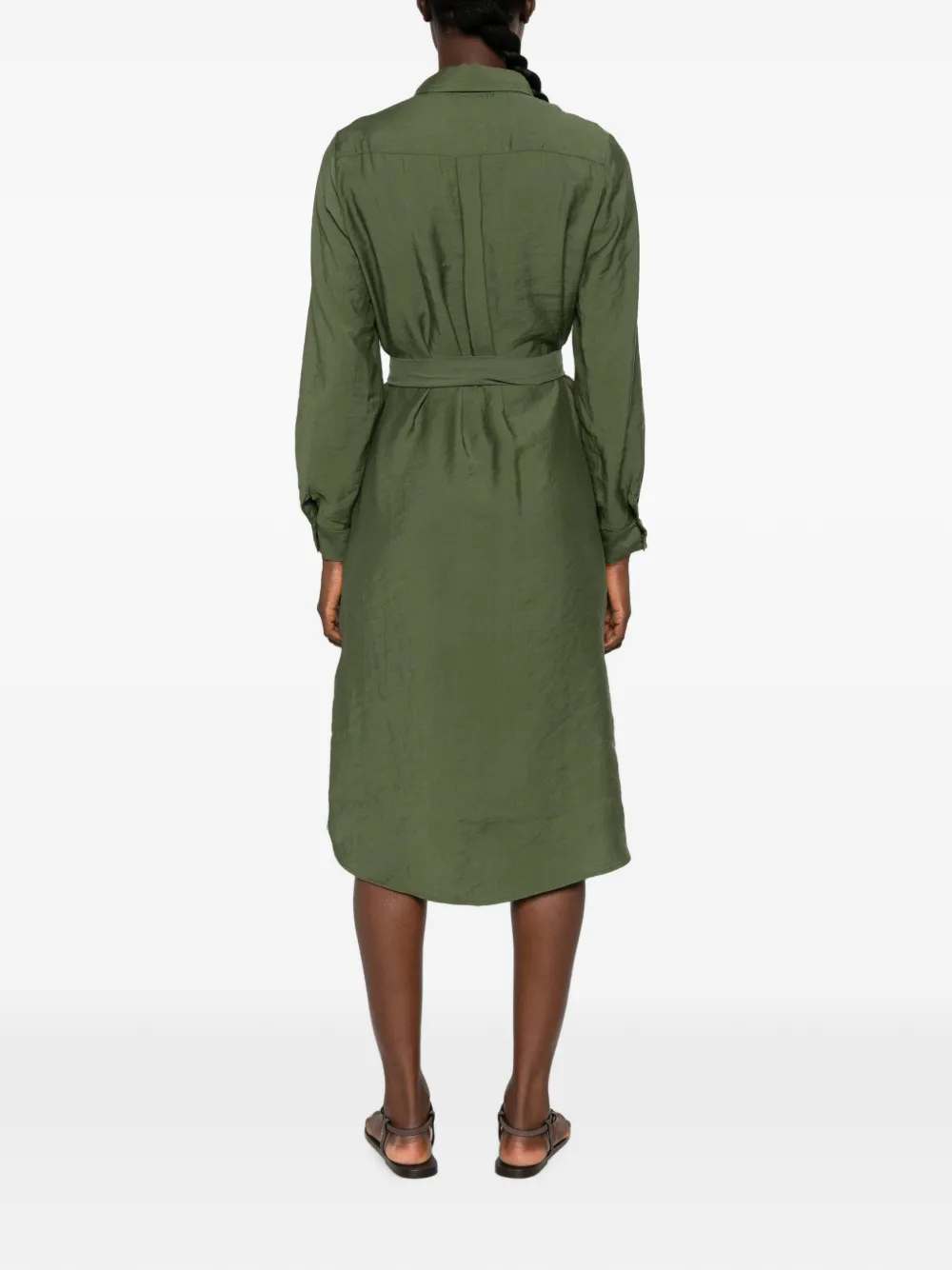MAISON123 Button-up midi-jurk Groen