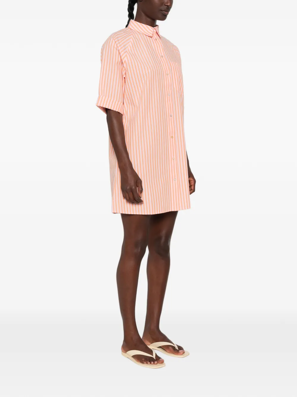 MAISON123 Best Rayee mini-jurk Oranje