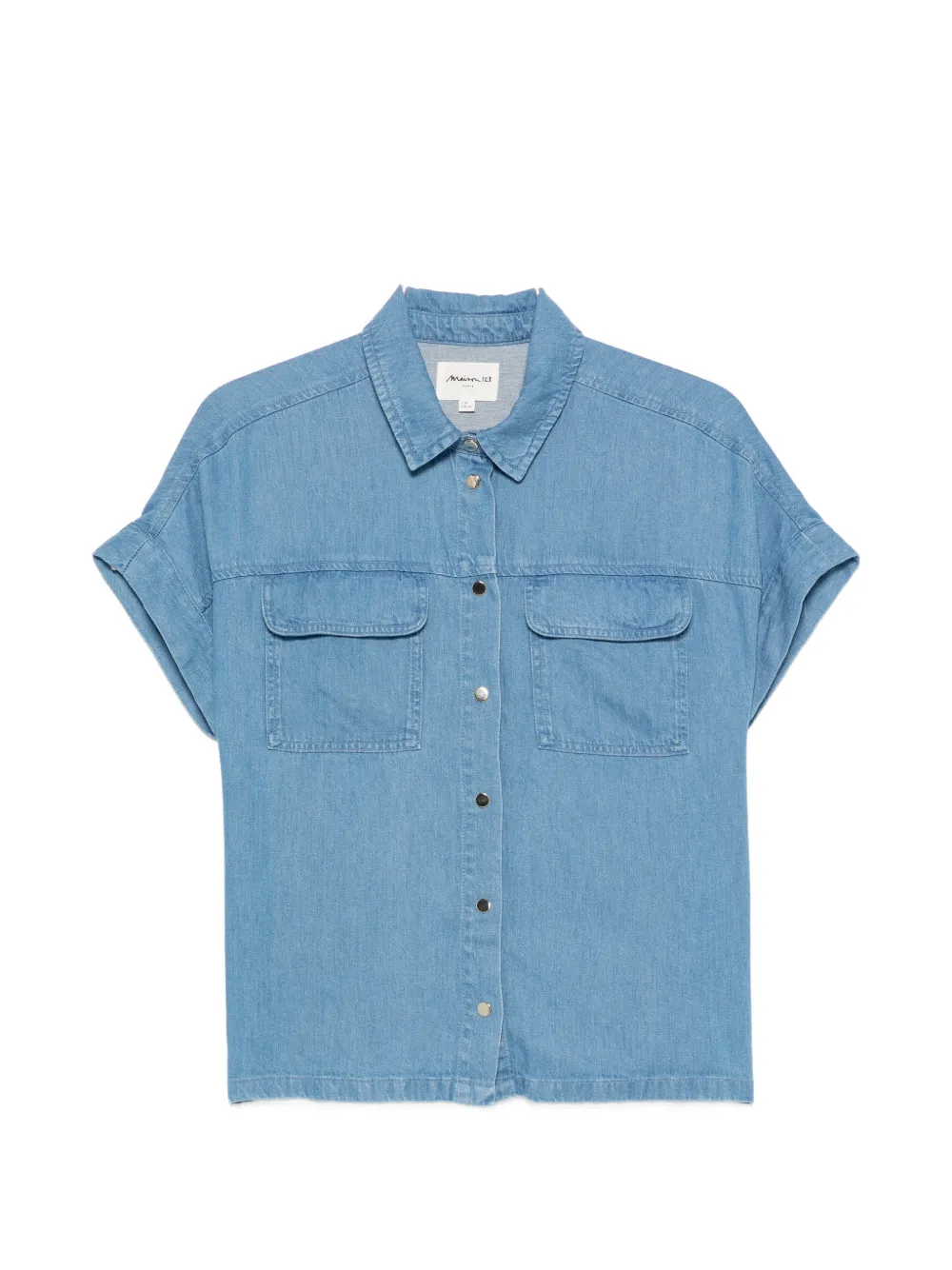 MAISON123 short-sleeve denim shirt