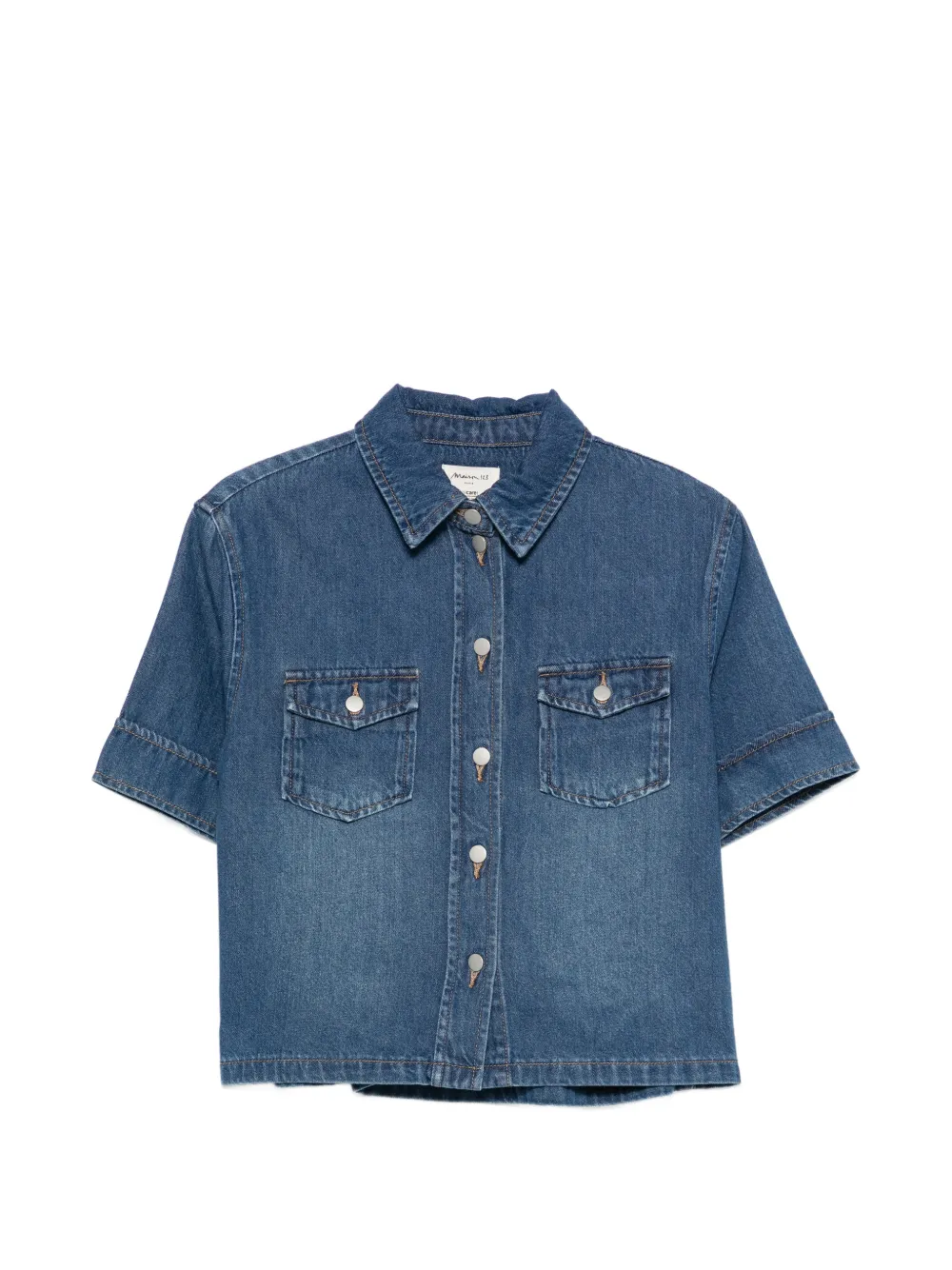 MAISON123 short-sleeve denim shirt