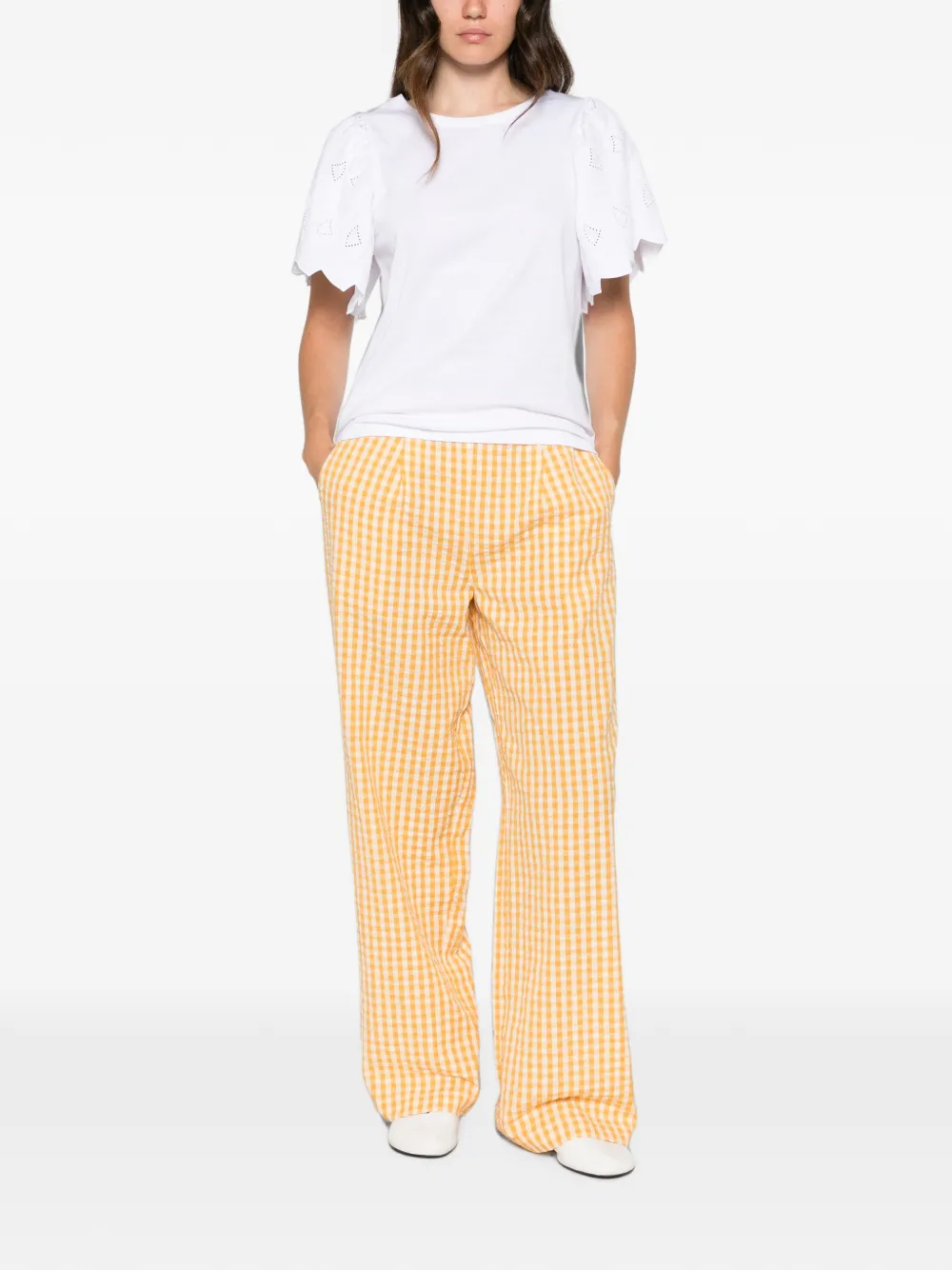 MAISON123 Theodore check trousers