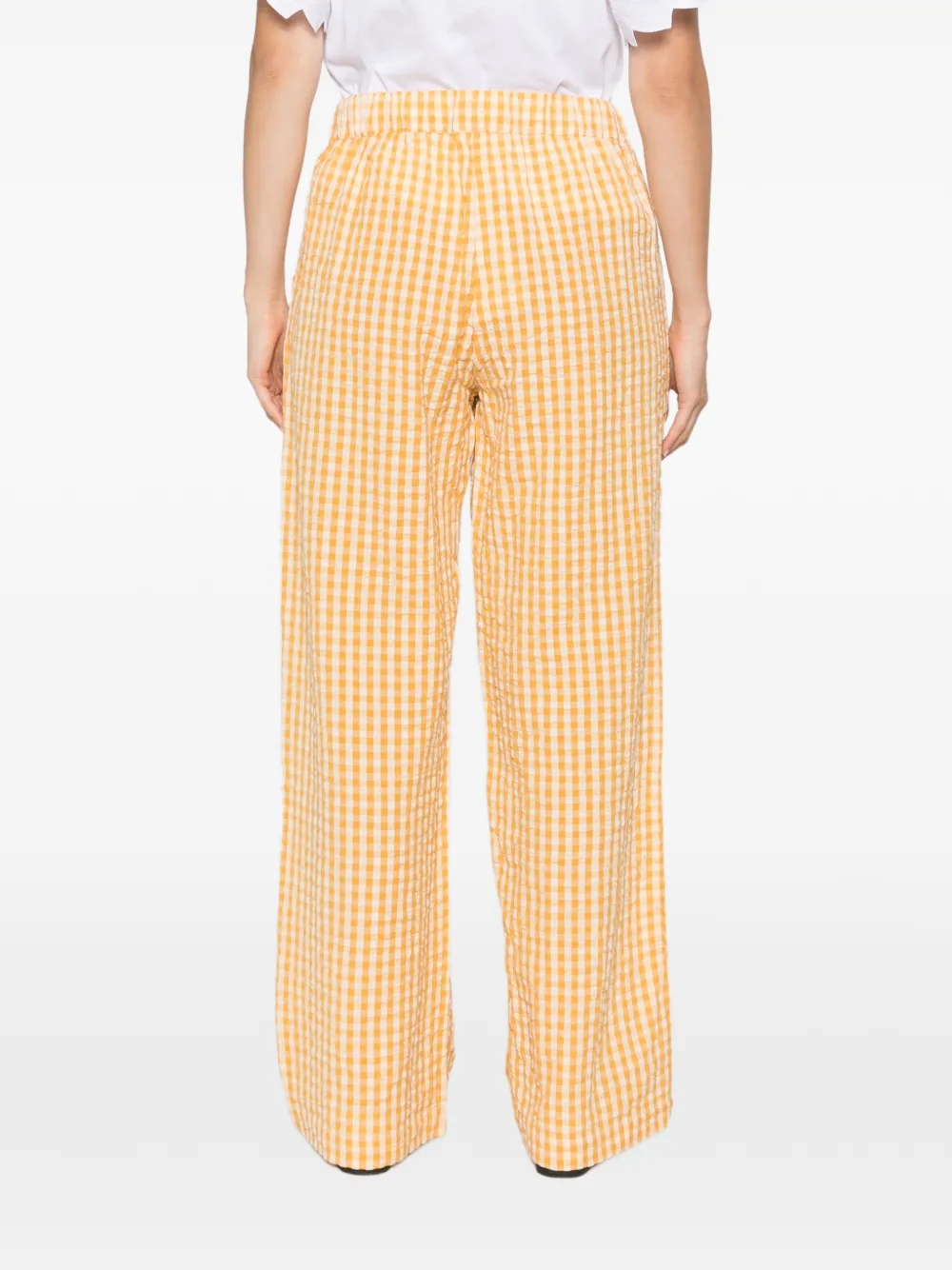 MAISON123 Theodore geruite broek Geel