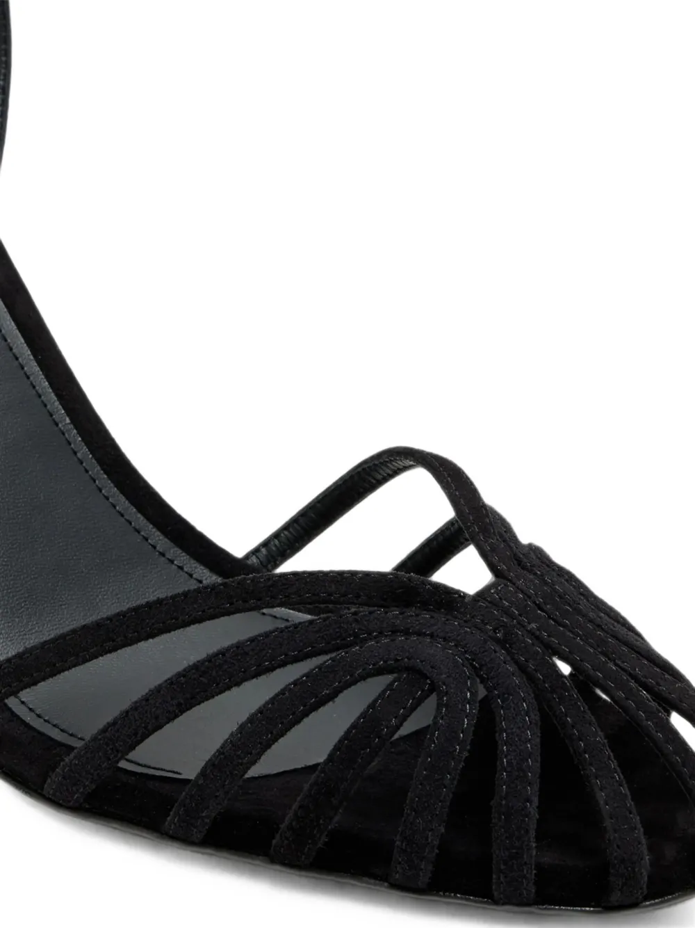 Alevì Blake strappy leather sandals Zwart