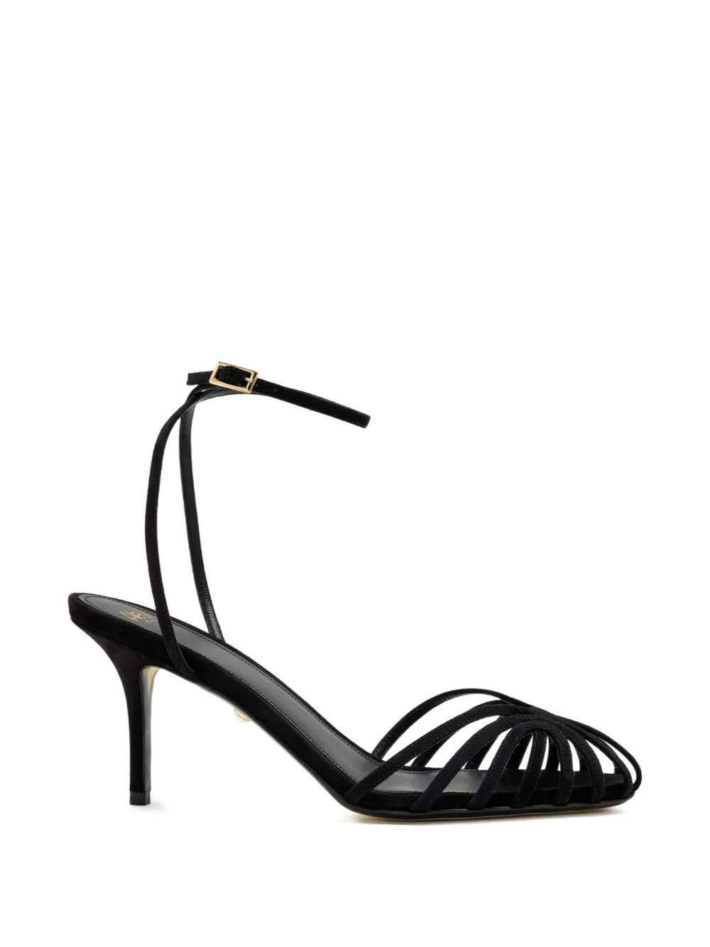 Alevì Blake strappy leather sandals Zwart