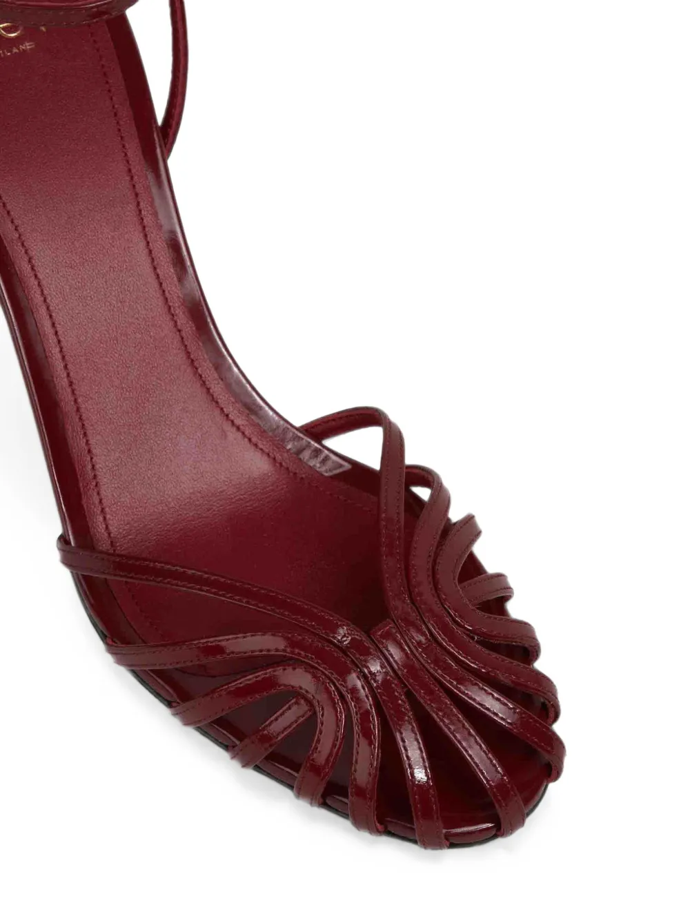 Alevì Blake leather sandals Rood