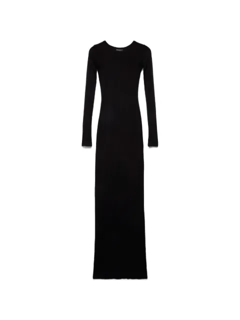 7 For All Mankind maxi fitted long-sleeve dress