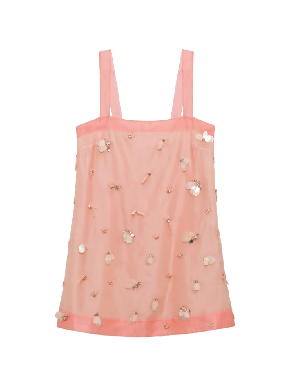 SIMKHAI Sumi embellished organza mini dress - Rosa