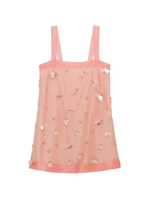 SIMKHAI Sumi embellished organza mini dress