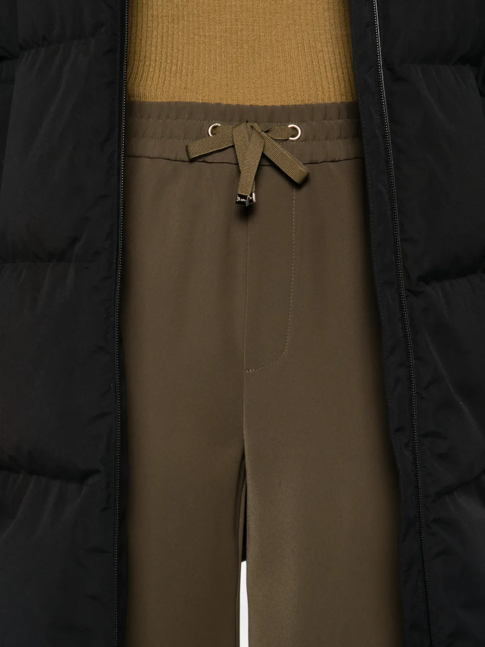 Herno Broek met wijde pijpen Groen
