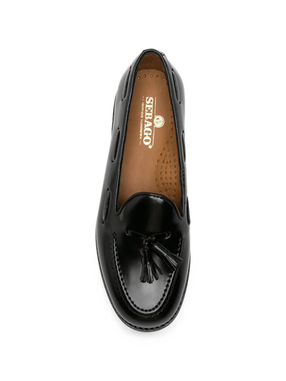 Sebago tassel leather loafers Zwart