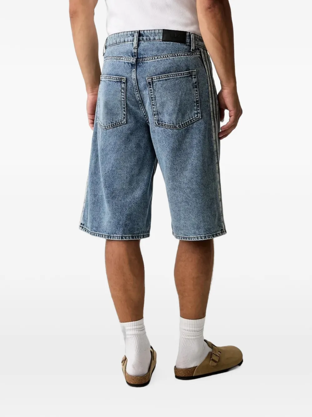 adidas Firebird Adicolor denim shorts Blauw